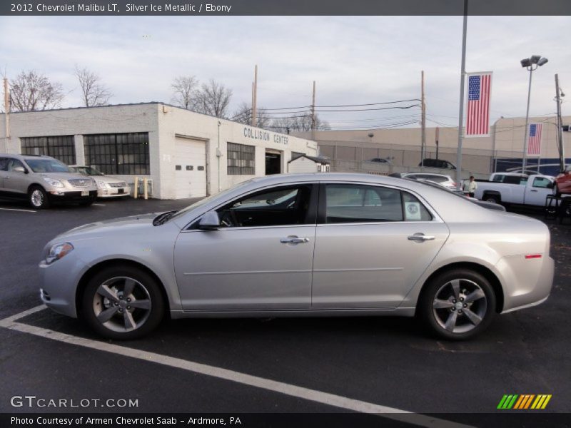 Silver Ice Metallic / Ebony 2012 Chevrolet Malibu LT