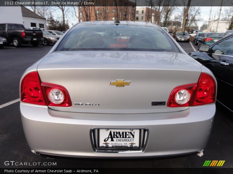 Silver Ice Metallic / Ebony 2012 Chevrolet Malibu LT