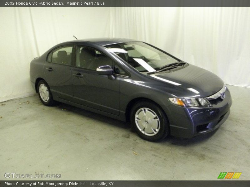 Magnetic Pearl / Blue 2009 Honda Civic Hybrid Sedan