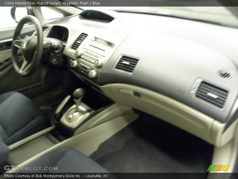 Magnetic Pearl / Blue 2009 Honda Civic Hybrid Sedan