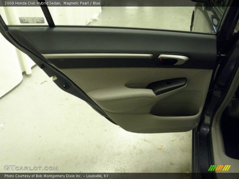 Magnetic Pearl / Blue 2009 Honda Civic Hybrid Sedan