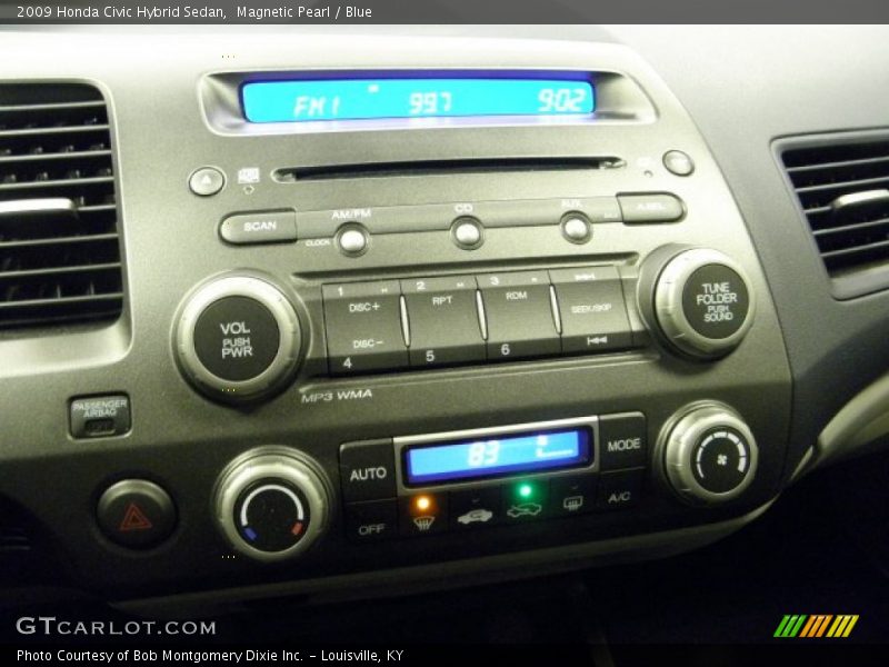 Magnetic Pearl / Blue 2009 Honda Civic Hybrid Sedan