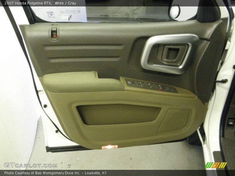 White / Gray 2007 Honda Ridgeline RTX