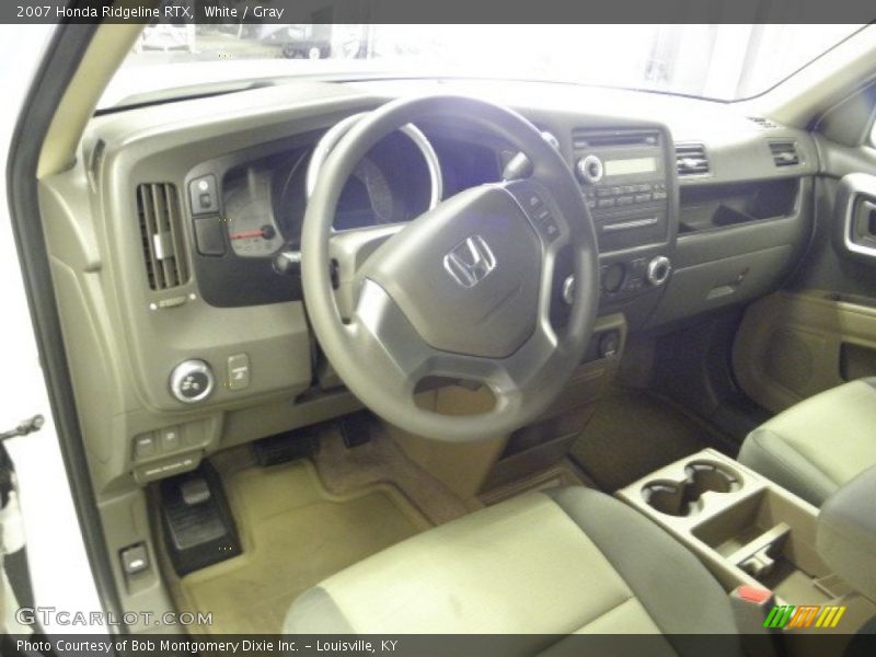White / Gray 2007 Honda Ridgeline RTX