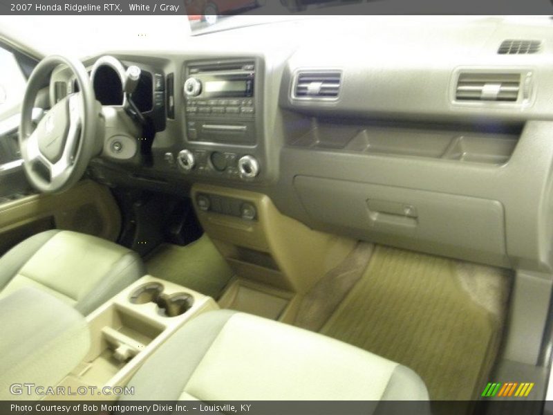 White / Gray 2007 Honda Ridgeline RTX