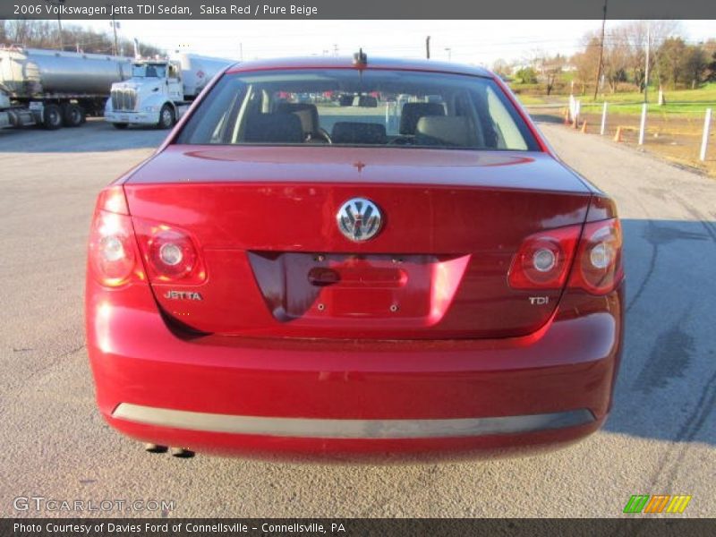 Salsa Red / Pure Beige 2006 Volkswagen Jetta TDI Sedan