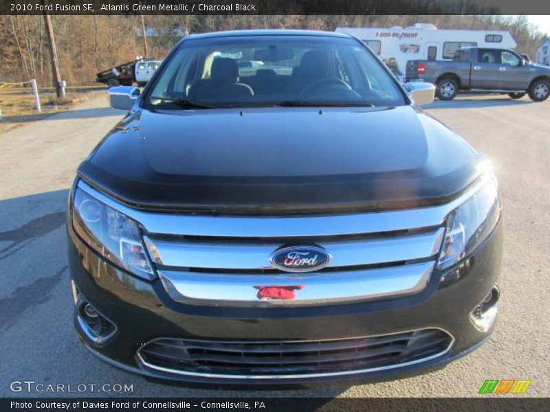 Atlantis Green Metallic / Charcoal Black 2010 Ford Fusion SE