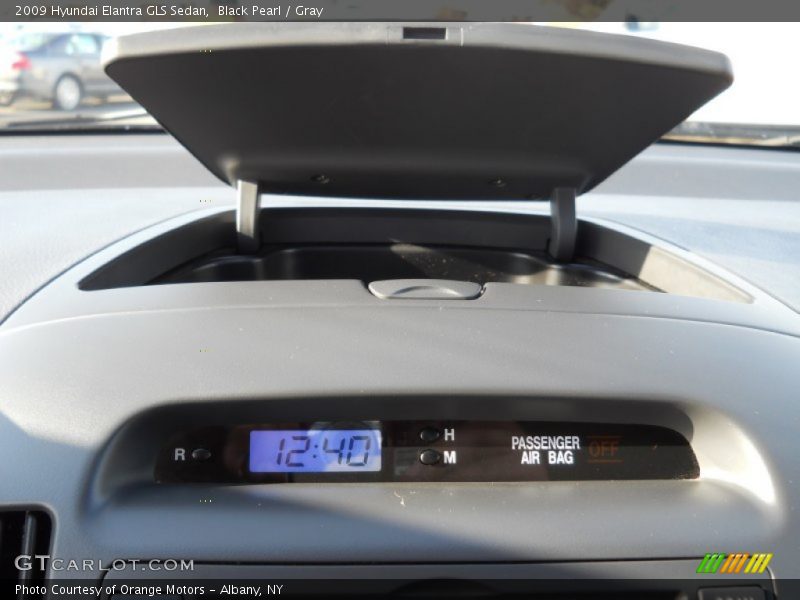 Black Pearl / Gray 2009 Hyundai Elantra GLS Sedan