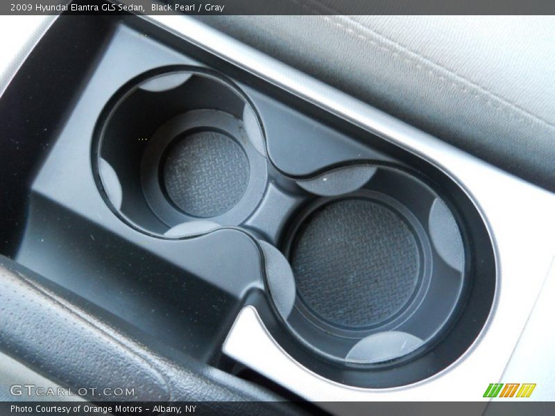 Black Pearl / Gray 2009 Hyundai Elantra GLS Sedan