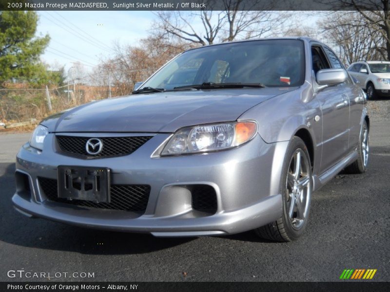 Sunlight Silver Metallic / Off Black 2003 Mazda Protege MAZDASPEED