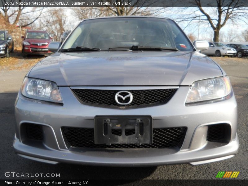 Sunlight Silver Metallic / Off Black 2003 Mazda Protege MAZDASPEED