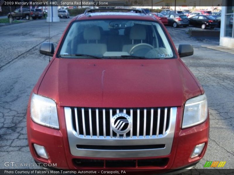 Sangria Red Metallic / Stone 2009 Mercury Mariner V6 4WD