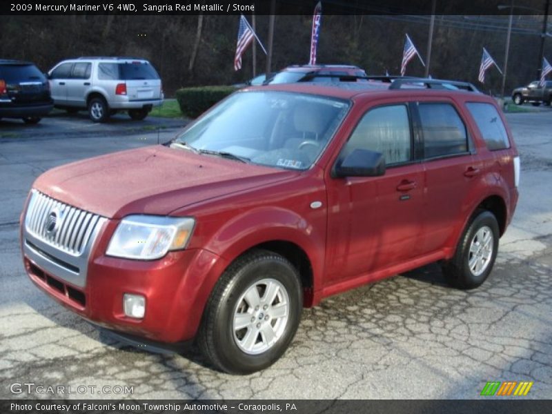 Sangria Red Metallic / Stone 2009 Mercury Mariner V6 4WD