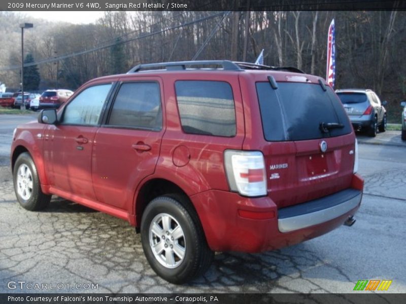 Sangria Red Metallic / Stone 2009 Mercury Mariner V6 4WD