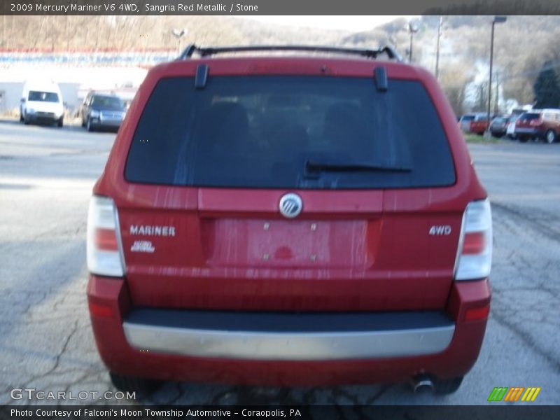 Sangria Red Metallic / Stone 2009 Mercury Mariner V6 4WD