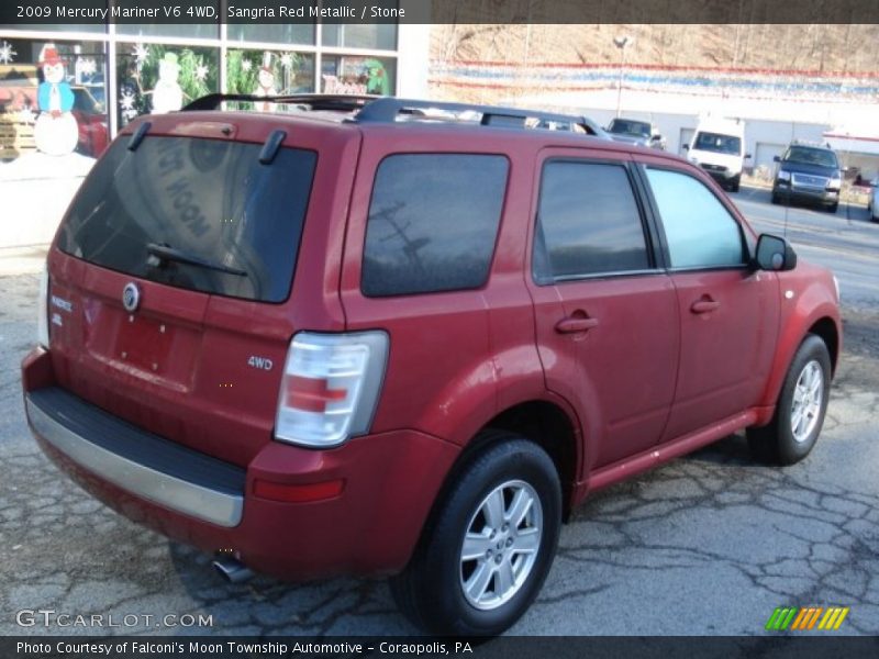 Sangria Red Metallic / Stone 2009 Mercury Mariner V6 4WD