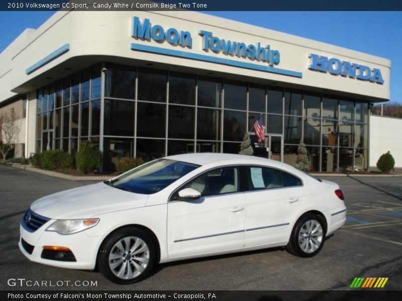 Candy White / Cornsilk Beige Two Tone 2010 Volkswagen CC Sport