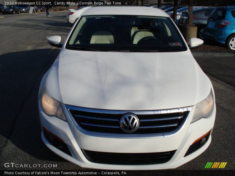 Candy White / Cornsilk Beige Two Tone 2010 Volkswagen CC Sport