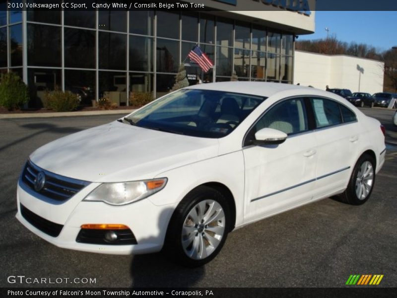 Candy White / Cornsilk Beige Two Tone 2010 Volkswagen CC Sport