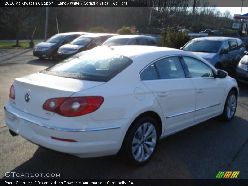 Candy White / Cornsilk Beige Two Tone 2010 Volkswagen CC Sport