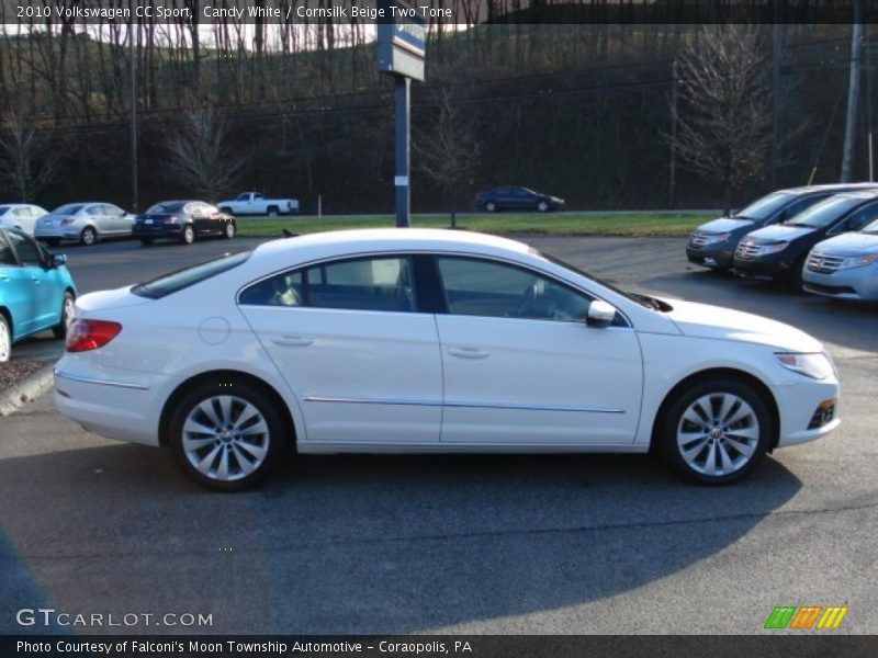 Candy White / Cornsilk Beige Two Tone 2010 Volkswagen CC Sport