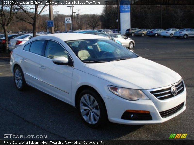 Candy White / Cornsilk Beige Two Tone 2010 Volkswagen CC Sport