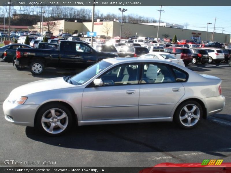 Brilliant Silver Metallic / Off-Black 2006 Subaru Legacy 2.5i Special Edition Sedan