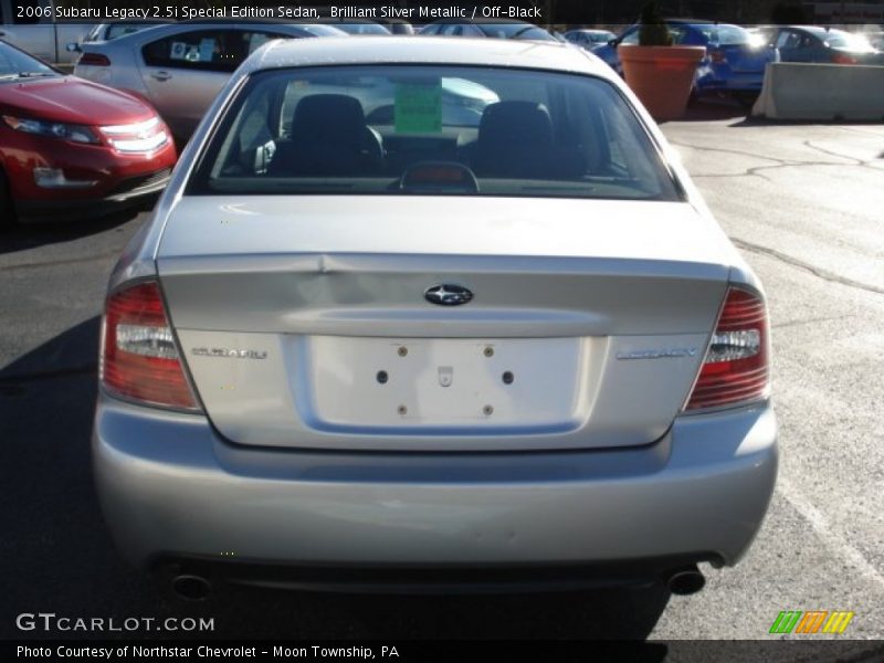Brilliant Silver Metallic / Off-Black 2006 Subaru Legacy 2.5i Special Edition Sedan