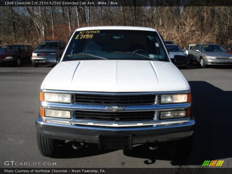 White / Blue 1998 Chevrolet C/K 2500 K2500 Extended Cab 4x4
