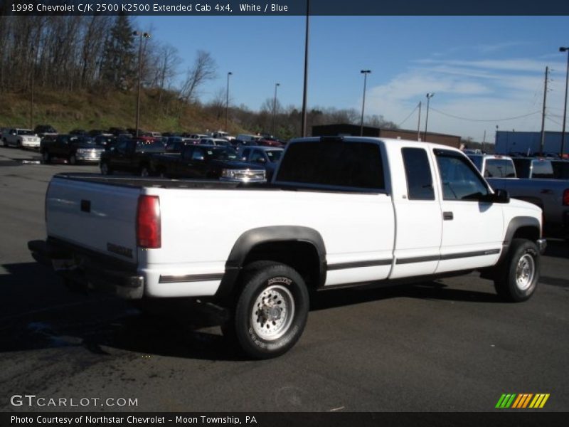 White / Blue 1998 Chevrolet C/K 2500 K2500 Extended Cab 4x4