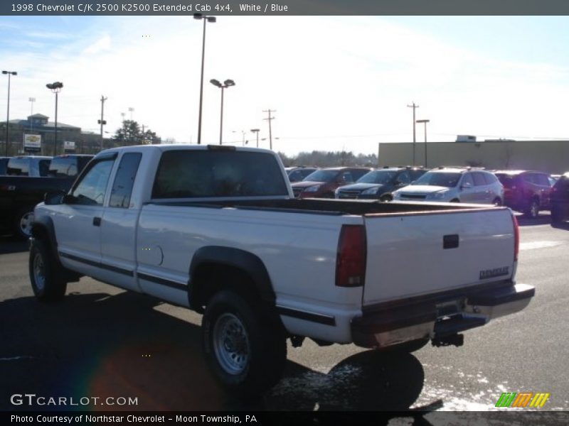 White / Blue 1998 Chevrolet C/K 2500 K2500 Extended Cab 4x4