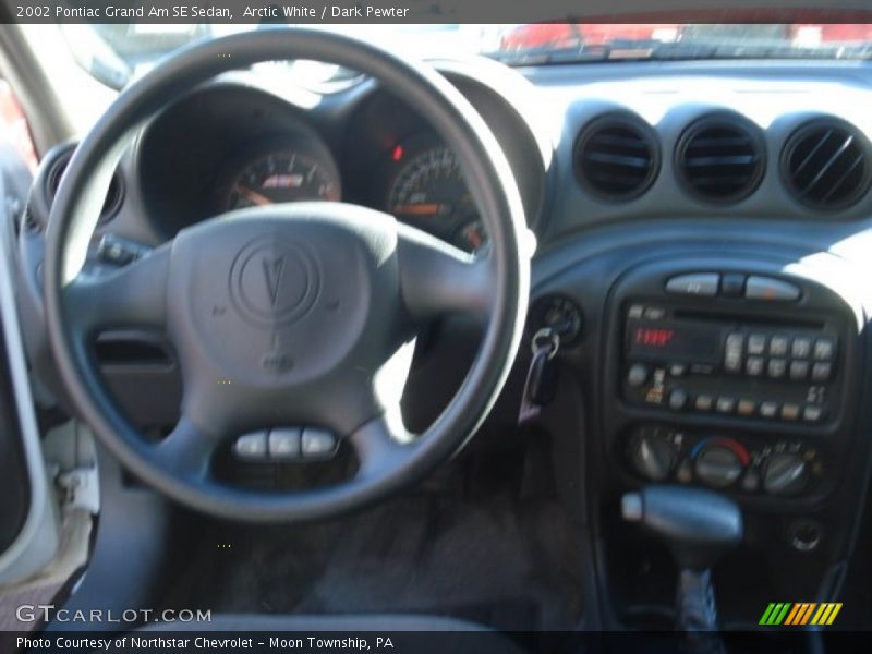 Arctic White / Dark Pewter 2002 Pontiac Grand Am SE Sedan