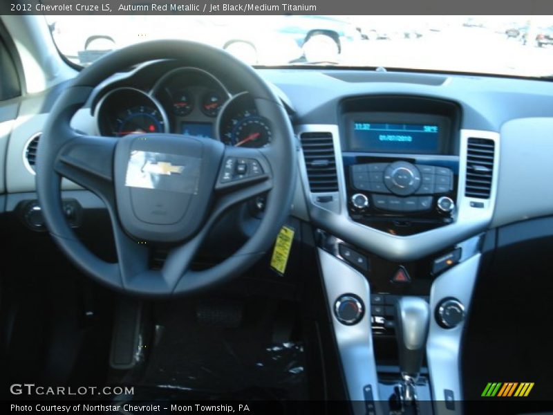 Autumn Red Metallic / Jet Black/Medium Titanium 2012 Chevrolet Cruze LS