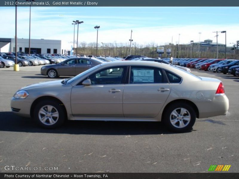 Gold Mist Metallic / Ebony 2012 Chevrolet Impala LS