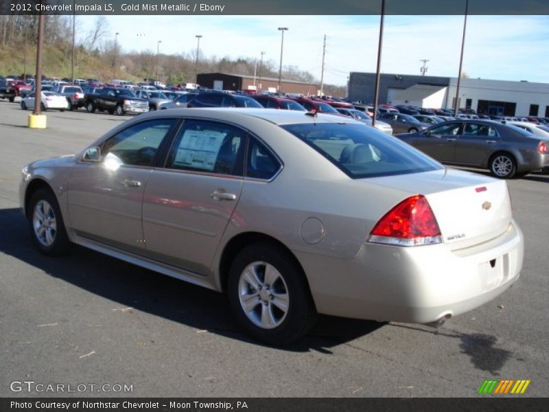 Gold Mist Metallic / Ebony 2012 Chevrolet Impala LS