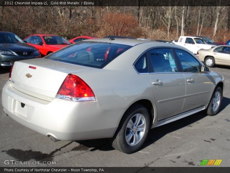 Gold Mist Metallic / Ebony 2012 Chevrolet Impala LS
