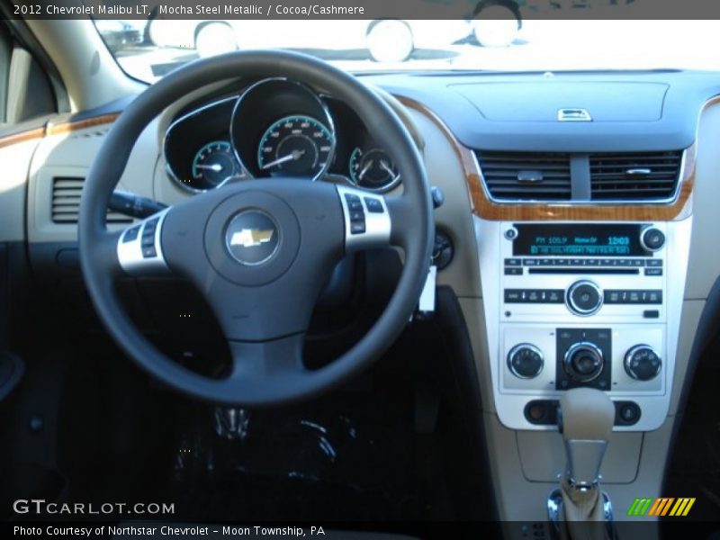 Mocha Steel Metallic / Cocoa/Cashmere 2012 Chevrolet Malibu LT