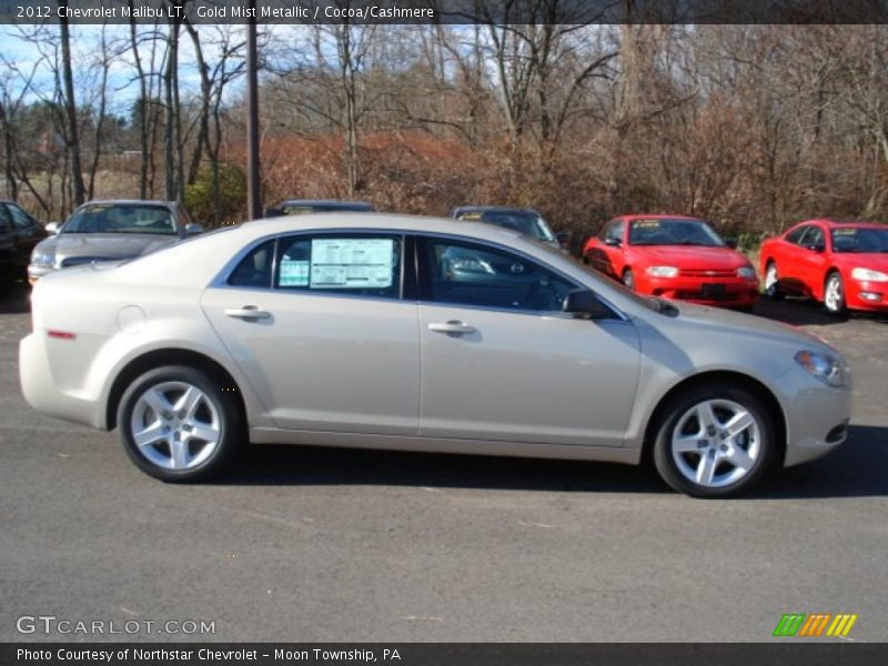 Gold Mist Metallic / Cocoa/Cashmere 2012 Chevrolet Malibu LT