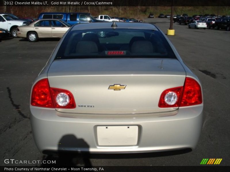 Gold Mist Metallic / Cocoa/Cashmere 2012 Chevrolet Malibu LT