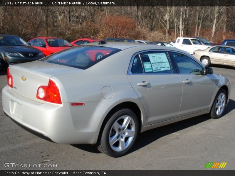 Gold Mist Metallic / Cocoa/Cashmere 2012 Chevrolet Malibu LT