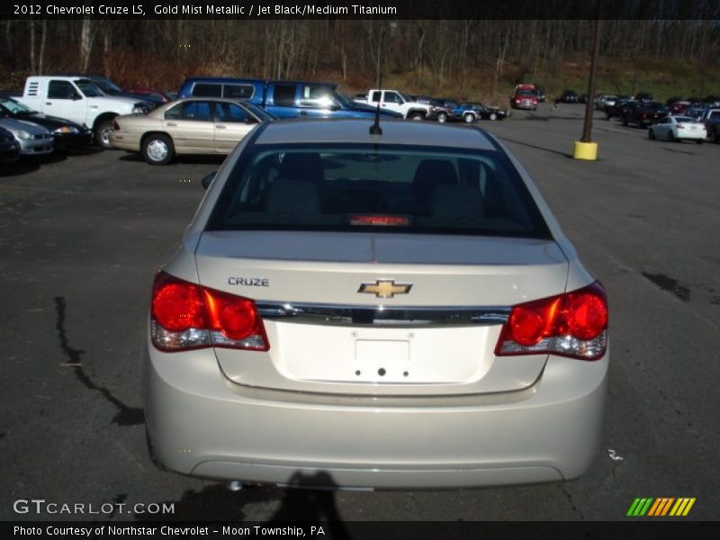 Gold Mist Metallic / Jet Black/Medium Titanium 2012 Chevrolet Cruze LS