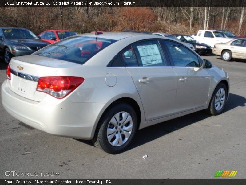 Gold Mist Metallic / Jet Black/Medium Titanium 2012 Chevrolet Cruze LS