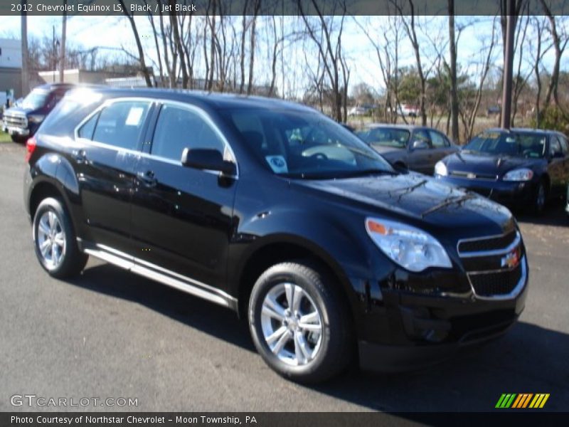 Black / Jet Black 2012 Chevrolet Equinox LS