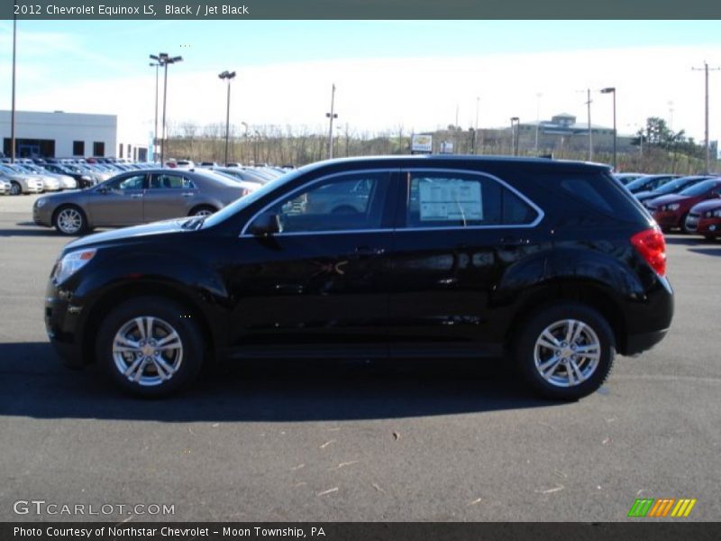 Black / Jet Black 2012 Chevrolet Equinox LS