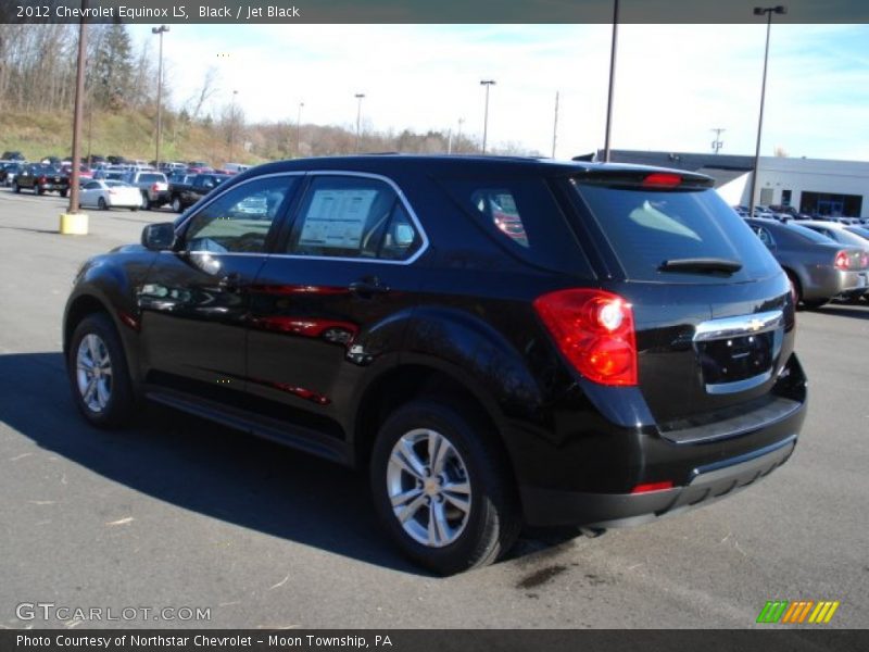 Black / Jet Black 2012 Chevrolet Equinox LS