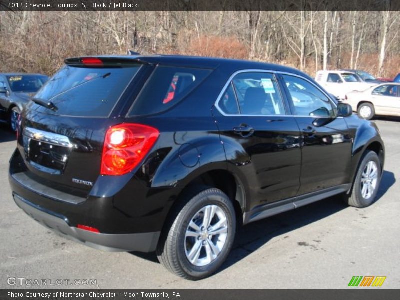 Black / Jet Black 2012 Chevrolet Equinox LS