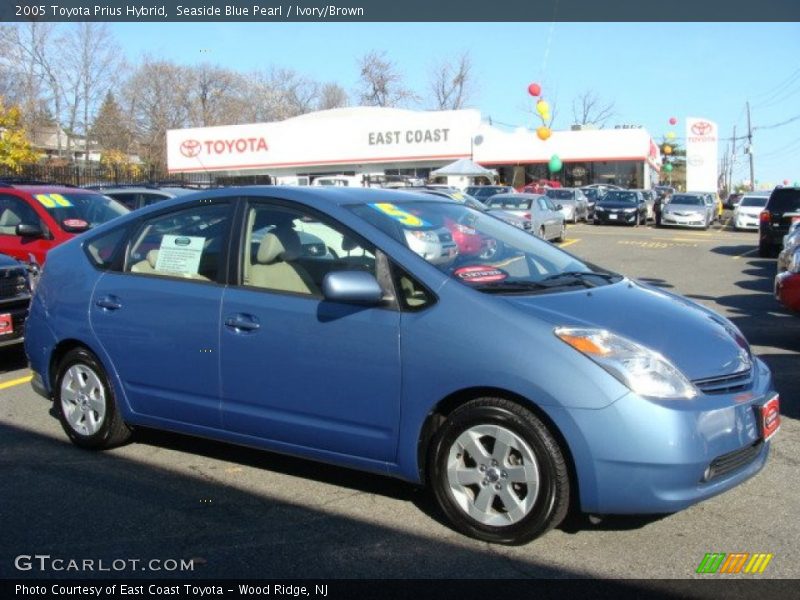 Seaside Blue Pearl / Ivory/Brown 2005 Toyota Prius Hybrid