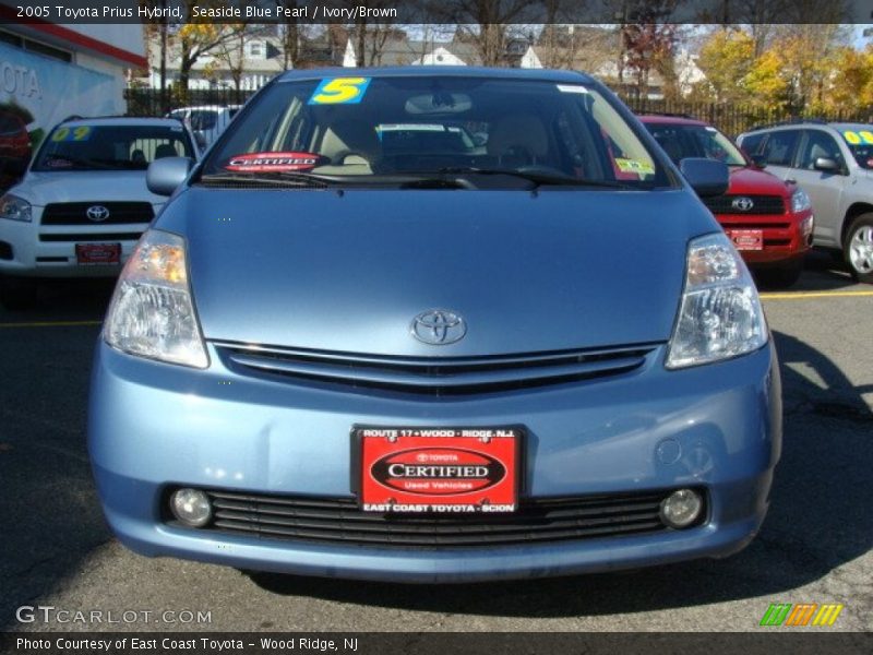 Seaside Blue Pearl / Ivory/Brown 2005 Toyota Prius Hybrid