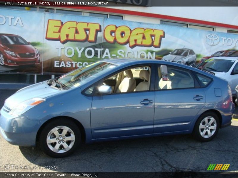Seaside Blue Pearl / Ivory/Brown 2005 Toyota Prius Hybrid