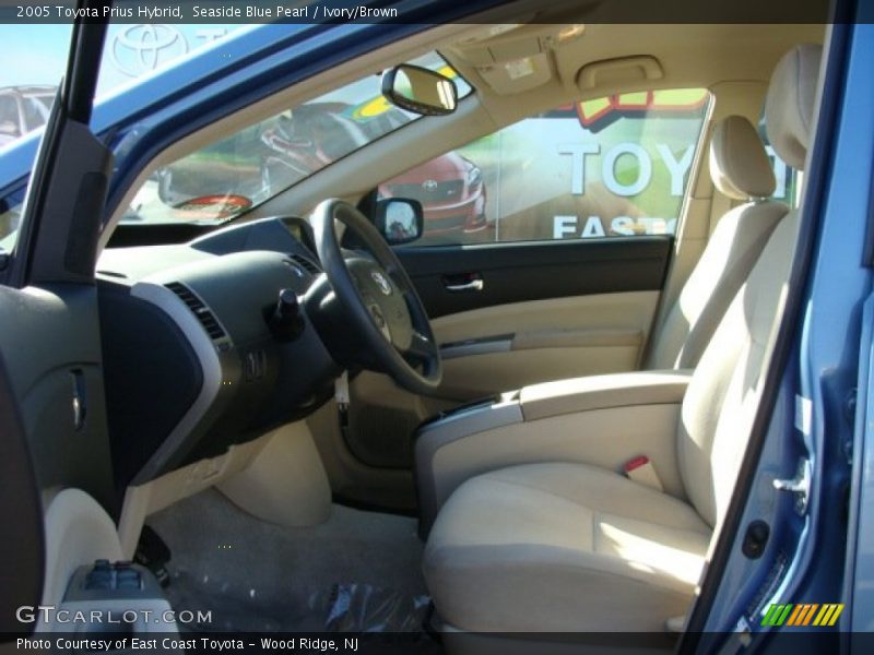 Seaside Blue Pearl / Ivory/Brown 2005 Toyota Prius Hybrid